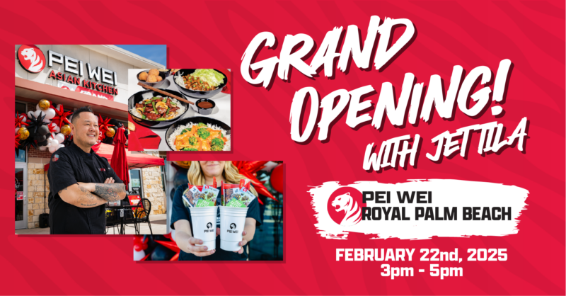 Pei Wei Royal Palm Beach Grand Opening with Celebrity Chef Jet Tila