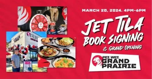 Chef Jet Tila Book Signing & Grand Opening at Pei Wei Paradise Valley