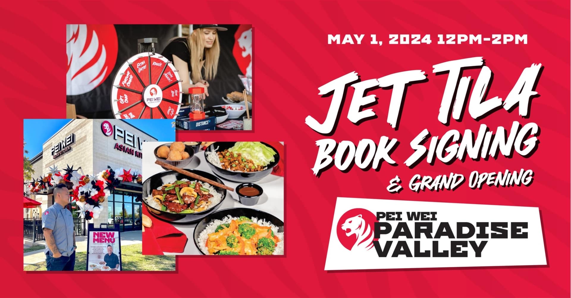 Chef Jet Book Signing & Grand Opening at Pei Wei Paradise Valley