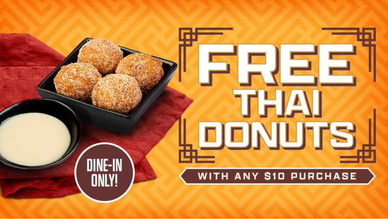 Pei Wei Dine In Customers: Enjoy Your Complimentary Donuts