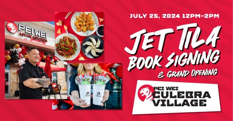 Chef Jet Tila Book Signing at Pei Wei Culebra Village!