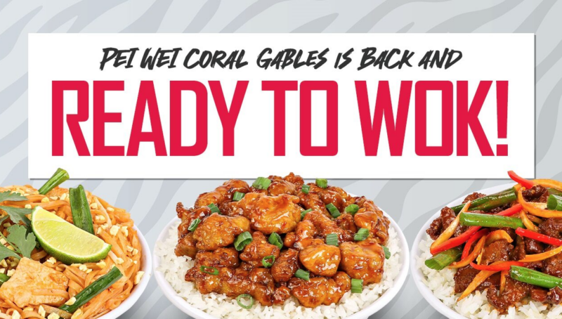 Pei Wei Coral Gables: Newly Remodeled & Now Open!